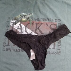 Black Lace Thong